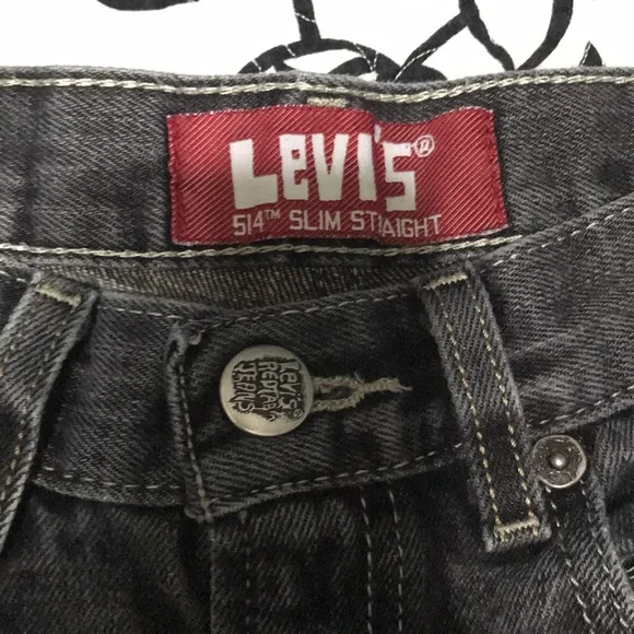 ❤️(801)Kids faded gray jeans by Levi Strauss great condition size 14 regular - Picture 2 of 9